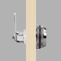 Archivo de seguridad para muebles, aleación de Zinc, cajón de escritorio de oficina de madera, buzón mecánico, combinación codificada con contraseña, cerradura de leva para gabinete