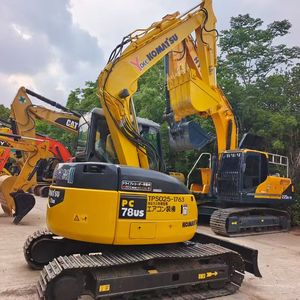 Excavatrice Komatsu 78us japonaise importée, petite, d'occasion, PC78us, moteur, pompe, roulement, boîte de vitesses, 7,8 tonnes, prix bas, vente - Product Image 1