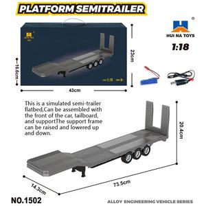 Nouveau modèle de <span class=keywords><strong>camion</strong></span> à plateau basculant semi-remorque Huina 1501 Tractor License <span class=keywords><strong>Scania</strong></span> 770S V8 1/18 RC 2026, <span class=keywords><strong>télécommande</strong></span> 2.4G - Product Image 4