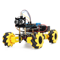 Kit de Iniciación de Robot con Ruedas Omnidireccionales 4WD Tscinbuny ZYC0044, Programación IDE de Código Abierto, Chasis DIY, Placas Educativas para Makers