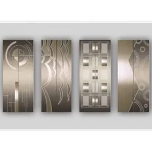 titanium design cabin door panel for elevator landing passenger pattern optional