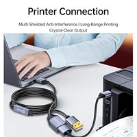 Kabel Ekstensi Aktif USB3.0 Biaze USB a Male Female High Speed Repeater Extender PVC Shielded untuk PC Kamera Printer