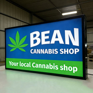 Letrero Comercial Exterior Personalizado, Panel Plano LED, Letrero Acrílico, Diseño de Caja de Luz, Marco <span class=keywords><strong>con</strong></span> Luz LED, Caja de Luz Publicitaria para Tienda - Product Image 2