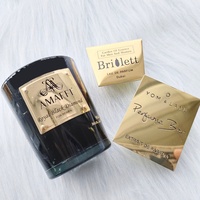 Étiquette autocollante personnalisée de luxe en feuille d'or, logo privé pour parfum/bougie/vin, application pour rouge à lèvres
