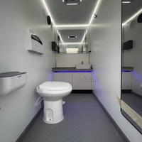 Remorque de toilettes portables Goeasy, conforme aux normes DOT, avec éclairage LED pour événements en plein air