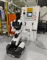 Robot humanoïde industriel embarqué en IA AgiBots Genie G2 G2 Max, monté sur roues, avec bras de contrôle de force de haute précision