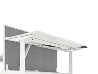 Système de bureau assis-debout électrique à double moteur ergonomique pour 2, 4 ou 6 personnes, idéal pour les bureaux modernes et ouverts