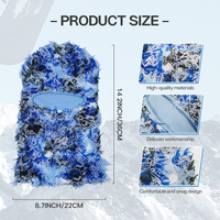 Pasamontañas de punto personalizado con un orificio, diseño desgastado, cálido para invierno, estilo gráfico, para esquí, venta al por mayor