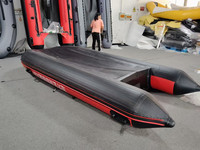 Bateau pneumatique Joymax ZM380 3,8 m en Hypalon/PVC avec 3+1 chambres, 20 CV, pour le surf, capacité 8 personnes, 78 kg