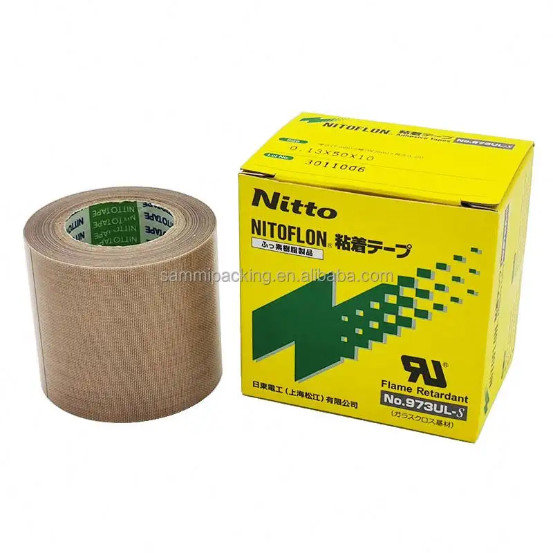 Fluoroplastic Verzadigd Glasvezel Doek Elektrische Nitto Denko Nitoflon 973UL-S Ptfe Film Plakband