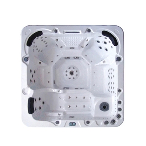Spa <span class=keywords><strong>Jacuzzi</strong></span> extérieur pour <span class=keywords><strong>5</strong></span> <span class=keywords><strong>personnes</strong></span> avec coque en acrylique, bain à remous, baignoire spa, jets de massage hydromassants - Product Image 3