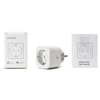 Prise intelligente Wifi Tuya norme européenne 16A, contrôle par application Smart Life avec mesure de la consommation d'énergie pour Google Home Alexa