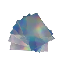 Feuille de gaufrage à chaud A4 en PET, 50 feuilles, pour artisanat DIY, transfert par sublimation sur tasse, feuille holographique à chaud, design créatif
