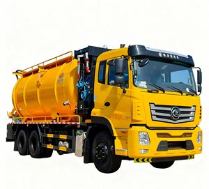 Camion à vide Euro 3 de 28 000 litres, 28 tonnes, 6x4, pour aspiration des eaux usées - Étanche pour les usines d'adhésifs - Product Image 1