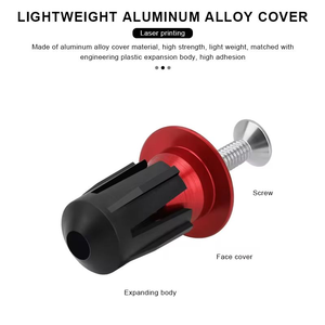 Poignées de guidon de vélo RIDERACE, embout de guidon en alliage d'aluminium, poignées de guidon de vélo de montagne, bouchons de guidon, 23,5 mm pour vélo de route - Product Image 4