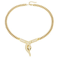 Collier pendentif serpent en acier inoxydable plaqué or avec perle d'eau douce et zircon, design animalier tendance, vente en gros, idéal pour les soirées