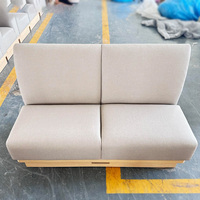 Ensemble de mobilier commercial pour restauration rapide, style américain/français, banquette de restaurant à compartiments, canapé en tissu pour restaurant à thème