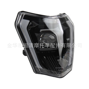 เลนส์ไฟหน้ามอเตอร์ไซค์ LED ทรงกลม 165 มม. สำหรับ KTM ระบบไฟส่องสว่างสำหรับรถออฟโรด - Product Image 3