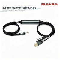 Câble convertisseur audio analogique 3,5 mm vers optique Toslink, mâle vers mâle, alimentation USB 5V, adaptateur audio numérique pour barre de son et amplificateur