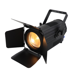 Luz de Estágio <span class=keywords><strong>LED</strong></span> <span class=keywords><strong>Fresnel</strong></span> Branca Elétrica de 200W para Estúdio, Sala de Reuniões, Galeria de Arte, Iluminação de Palco - Product Image 2