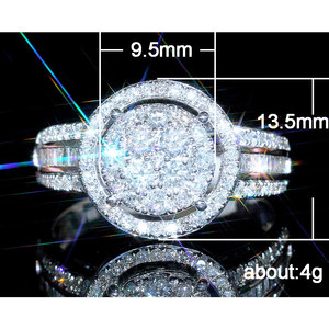 Anello Micro Pave con Zirconi per Donne, Elegante Gioiello da Dito per Feste - Product Image 5