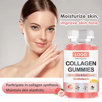 Compléments de collagène VitaHall sous forme de gommes pour la beauté, pour maintenir la santé de la peau, des cheveux et des ongles