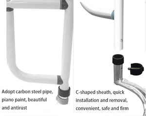 Chuangen cạnh giường ngủ tay vịn hộ Lan Tôn sóng nâng thiết bị cho người đàn ông cao tuổi lên thép carbon đen - Product Image 5