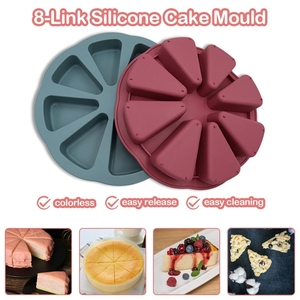 Moule en silicone promotionnel à 8 cavités pour la cuisson de pain de maïs de gâteau de mousse de pizza pour les outils de gâteau de type plateau à usage domestique - Product Image 5