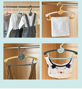 DS964 Verstelbare Hangers Antislip En Uitschuifbare Wasserij Baby Hangers Basics Intrekbare Peuter Baby Baby Plastic Hangers