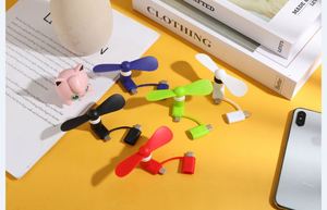Wholesale Portable Mobile Phone Personalized 2 in 1 <b>Usb</b> Mini Fan for Android <b>Type</b>-<b>C</b> With Custom Logo - Product Image 5
