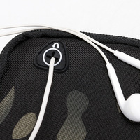 Nouveau sac banane à fermeture éclair en polyester pour hommes et femmes avec téléphone portable en cours d'exécution Vente en gros grande capacité Camouflage tactique
