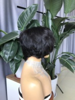 Vente chaude sans colle Pixie perruque Perucas Cabelo Humano Original dentelle avant perruque perruques de cheveux humains pour les femmes noires