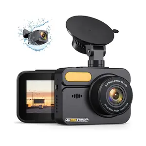 Amazon Hot Sale 2.0 Polegada Rastreador GPS 4K WIFI Dash Cam com Visão Noturna Detecção de Movimento G-Sensor Gravador de Vídeo para Carros