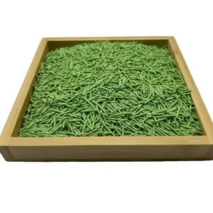 Strong Clumping Long-Lasting Sustainable And Flushable Cat Litter Green Tea