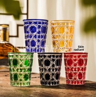 Verre à whisky personnalisé, capacité 290 ml, design moderne et épuré, verre à boire de haute qualité peint pour les fêtes