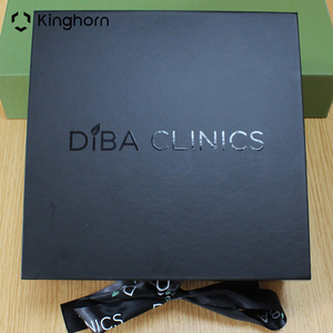Boîte cadeau magnétique avec logo personnalisé, boîte en papier rigide de luxe avec ruban pour <span class=keywords><strong>clinique</strong></span> médicale, soins esthétiques, cosmétiques, emballage de beauté et de spa - Product Image 1