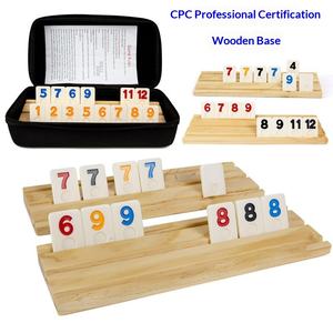 <span class=keywords><strong>Juego</strong></span> de Mesa Educativo con Números de Mahjong, <span class=keywords><strong>Cartas</strong></span> de <span class=keywords><strong>Rummy</strong></span>, Dominó Mexicano, en Bolsa de Viaje - Product Image 2