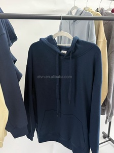 Sweat à capuche surdimensionné unisexe en coton 100% French Terry 350 g/m² avec logo personnalisé, streetwear blanc - Product Image 2
