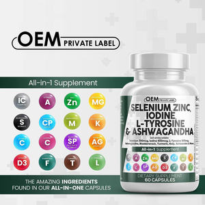 Capsule di zinco selenio pillole iodio <span class=keywords><strong>L</strong></span> tirosina Ashwagandha supporto per la tiroide integratore con Bladderwrack curcuma - Product Image 4