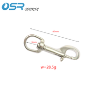 Équipement de plongée OSR, acier inoxydable 316/304, crochet à ressort double tête en forme de B, boucle à ressort à dégagement rapide, portable, ajustement universel