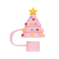 Embouts de paille en silicone de 10 mm, accessoires de décoration de paille de Noël à faire soi-même, gobelets pour la décoration de fête