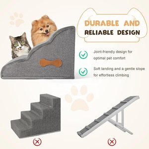 Nueva llegada de calidad superior 3 escalones escaleras para perros escaleras para mascotas rampa para mascotas para perros pequeños y camas - Product Image 6