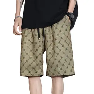2024 Summer casual shorts men's loose fitting outerwear trendy and fashionable thin shorts new versatile plaid pants