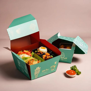 Custom Biryani <strong>Box</strong> Kraft Paper Packaging <strong>Box</strong> Commercial Fried Chicken <strong>Mixed</strong> Rice Takeaway Pesanan Nasi <strong>Box</strong> Food Grade - Product Image 5