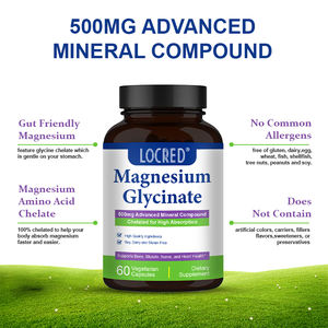 Vente directe d'usine, vente chaude, capsule de glycinate de magnésium de haute qualité pour le soutien immunitaire des adultes, bienfaits antioxydants, 60 - Product Image 6