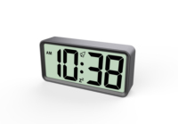 Réveil numérique LCD grand nombre affichage électrique de bureau rétro-éclairage heure Snooze Table murale mosquée numérique heure de prière horloge