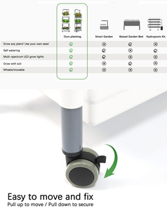 Système de culture hydroponique vertical à 3 niveaux pour jardin domestique, avec éclairage LED complet, pour la culture profonde des plantes et des herbes - Product Image 4