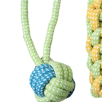 Ensemble de jouets pour chien en corde de coton durable, nœuds interactifs à mâcher, pour nettoyer les dents, fournitures pour animaux de compagnie pour le jeu quotidien