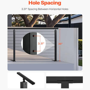 Yer Tasarruflu Kolay Kurulumlu Korkuluk ve Küpeşte Balkon Kablo Korkuluk Merdiven Sistemi - Product Image 4