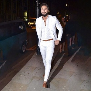 Trajes de <span class=keywords><strong>hombre</strong></span> <span class=keywords><strong>azul</strong></span> <span class=keywords><strong>marino</strong></span> hechos a medida, los más vendidos, de 3 piezas, con botonadura sencilla, tallas grandes, transpirables, chaqueta, pantalón y chaleco de frente plano - Product Image 3